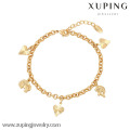 73917-Xuping Joyería Moda Generosa Venta Caliente Mujer Pulsera con 18 K chapado en oro